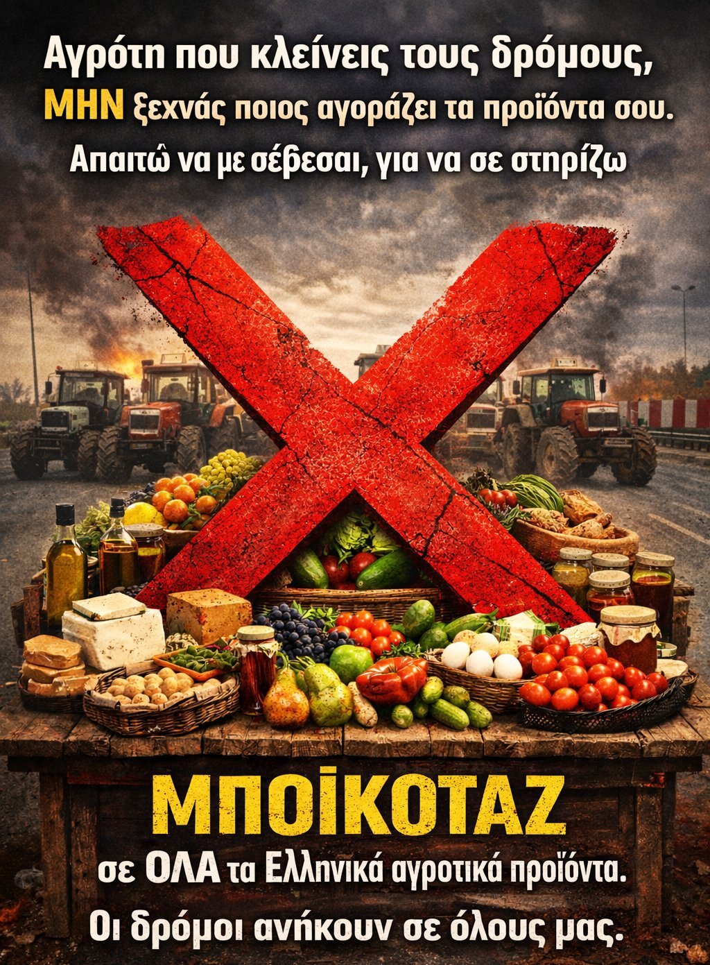 Κυβέρνηση Αίσχος Η Απόλυτη αλητεία καλούν σε µποϊκοτάζ